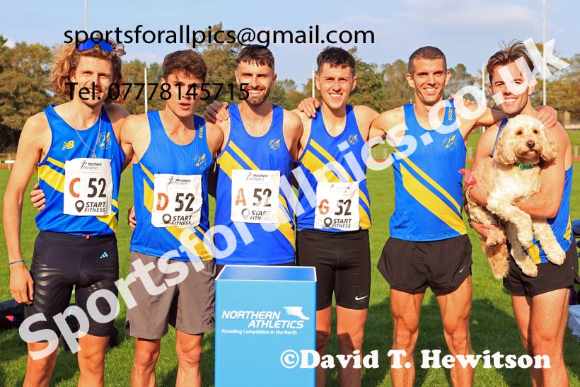 Mens 6 Stage Relay, 2024 Northern Mens 6 and Womens 4 and Youngsters Relays, Stanley Park, Blackpool.  Photo: David T. Hewitson/Sports for All Pics